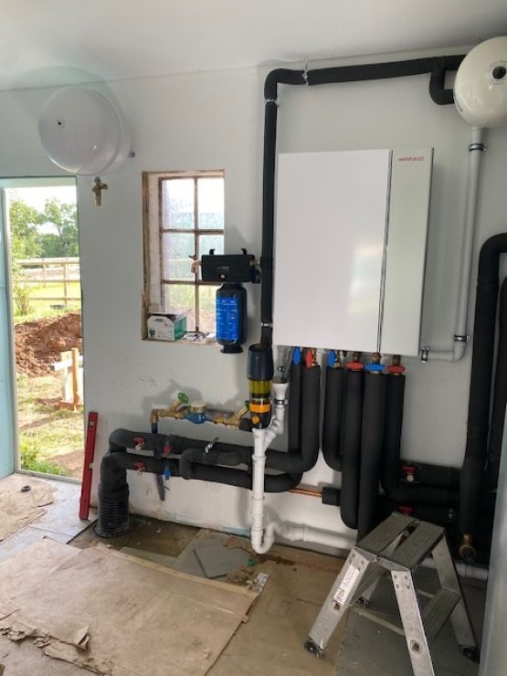 Installation einer neuen Wärmepumpe